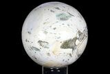 Ocean Jasper Sphere with Druzy Pockets - Madagascar #171020-1